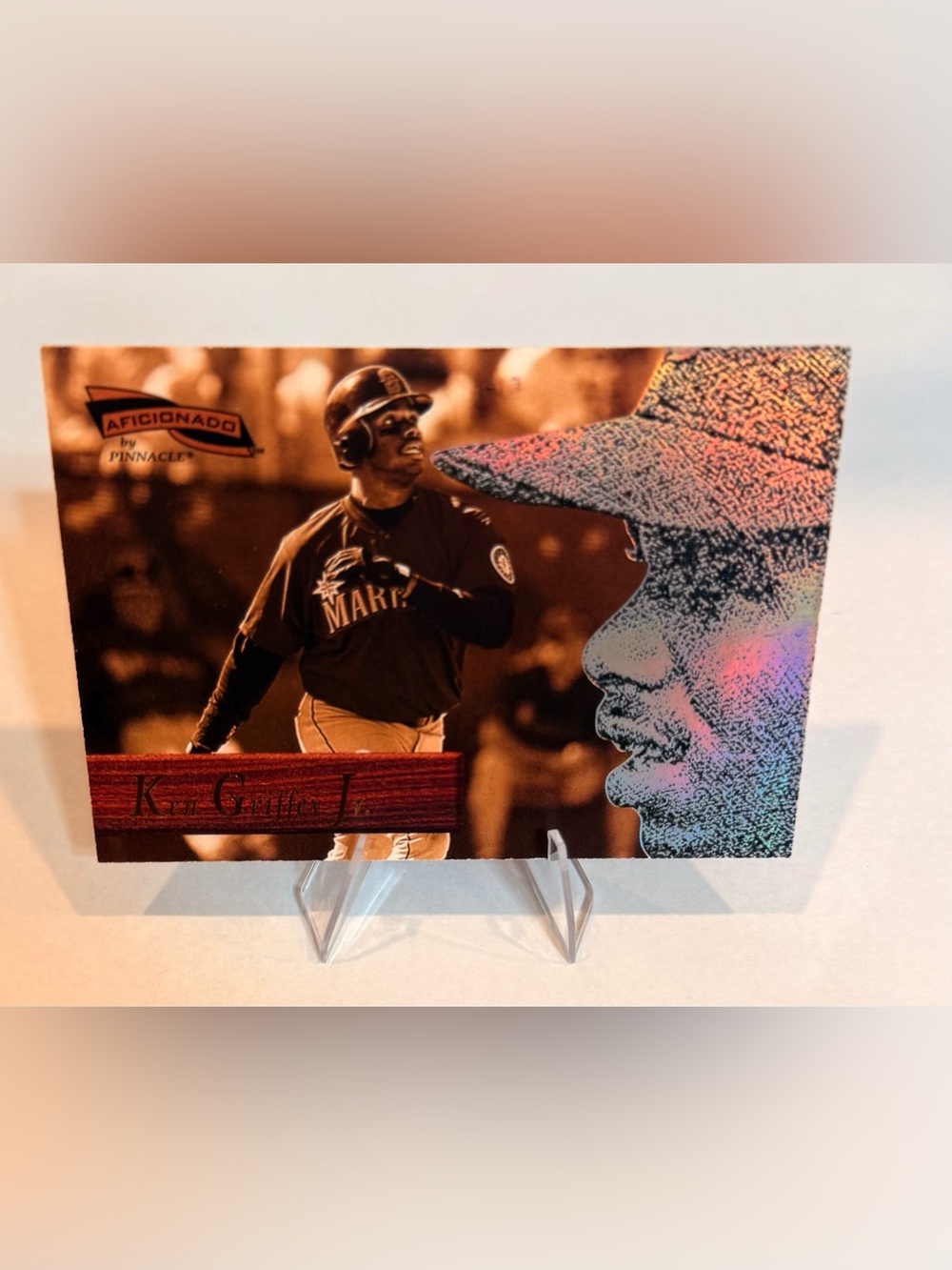 1996 Aficionado Pinnacle #75 Ken Giffrey Jr. Outfield Mariners Seattle’s basebal